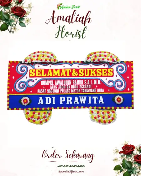 Papan Bunga Ucapan Selamat Crabak